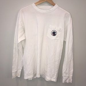 Southern Proper White long sleeve T-shirt.